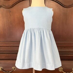 James & Lottie Blue Corduroy Dress 2T Sleeveless Jumper Classic Boutique Girls